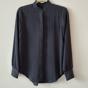XS Ann Taylor Stripped Blouse